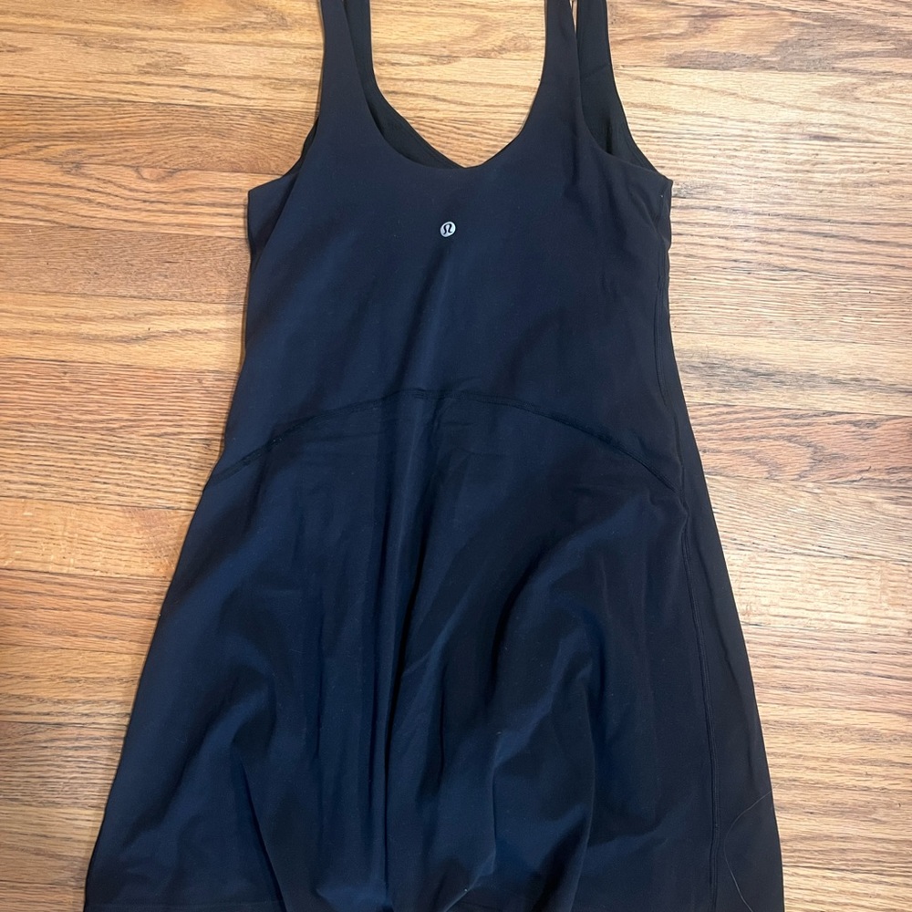Lululemon Black V-Neck Dress - Picture 2 of 2